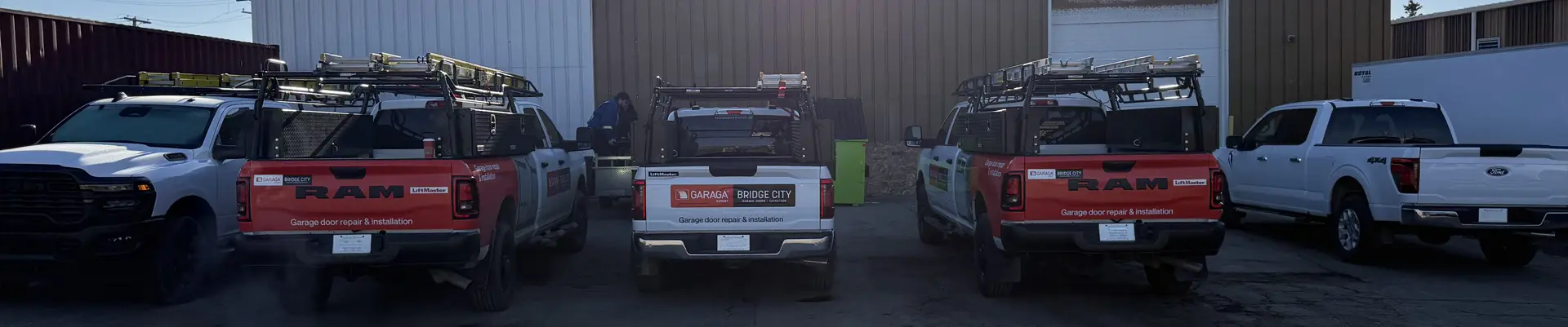 Bridge City Garage Doors Service Trucks